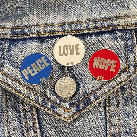 Peace - JFK - Enamel Pin - Image 4