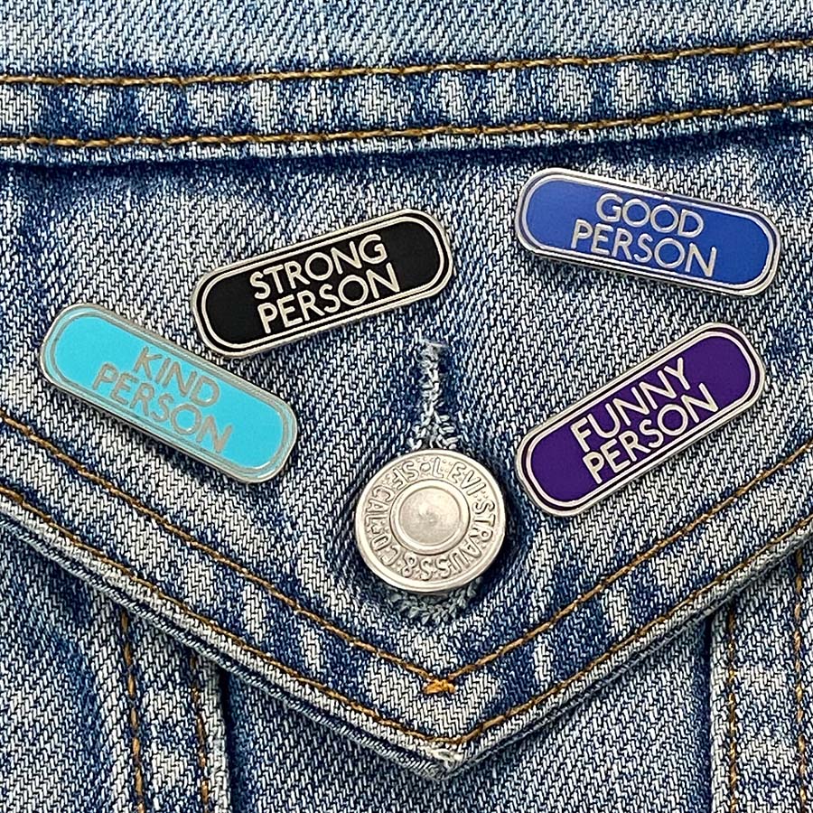 Strong Person Enamel Pin - Image 4